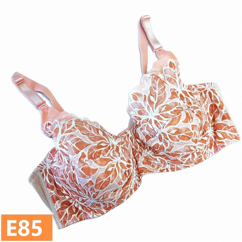 ダイアナ ブラジャー E85 ピンク ダイアジェンヌ 補正 補整 日本製 大きいサイズ USED ワイヤー入り d1327_画像1