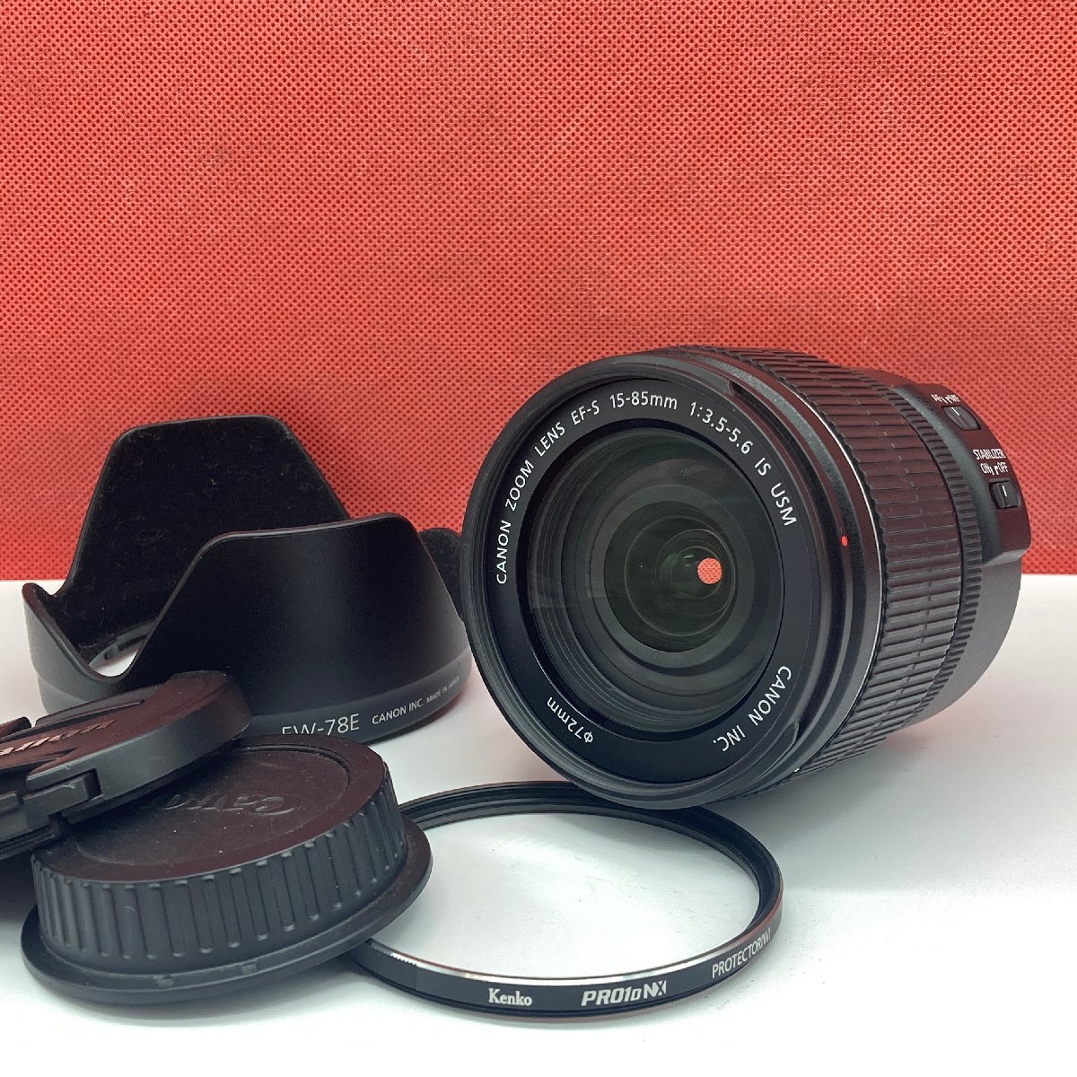 *10 Canon ZOOM LENS EF 15-85mm F3.5-5.6 IS USM объектив рабочий товар 1 иен старт Canon 