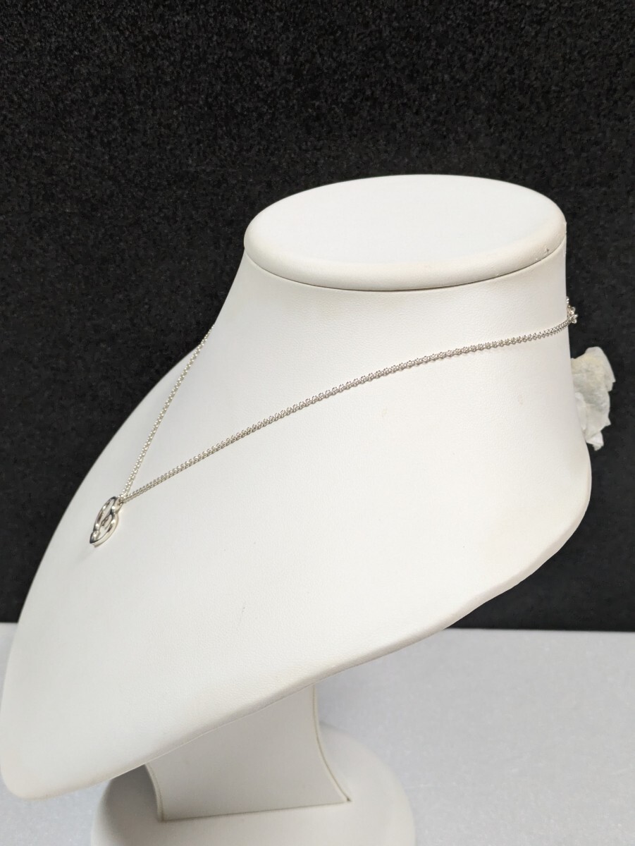 ②【TIFFANY＆Co.】 ティファニー エルサ・ペレッティ オープンアップル ネックレス シルバー925（箱・保存袋付き）_画像4