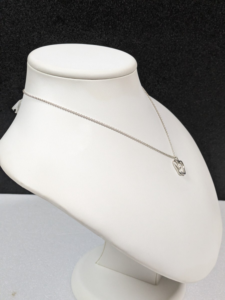 ②【TIFFANY＆Co.】 ティファニー エルサ・ペレッティ オープンアップル ネックレス シルバー925（箱・保存袋付き）_画像6