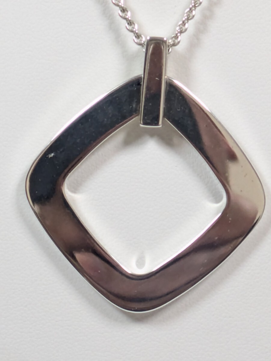 【TIFFANY & Co.】ティファニー 1837オープンスクエア ネックレス シルバー925（箱・保存袋付き）_画像3