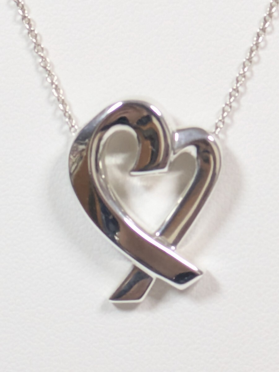 ②【TIFFANY&Co.】ティファニー パロマ・ピカソ ラビングハート ネックレス シルバー925_画像2