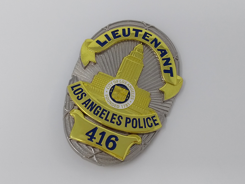 ★即決レア★刑事コロンボ レプリカポリスバッジ★ロサンゼルス市警察 Lieutenant416★_画像1