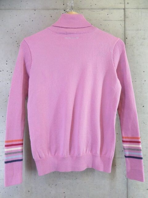 4011s7* хорошая вещь. * сделано в Японии *GREENCLUBS зеленый Club a-ga il рисунок ta-toru шея шерсть вязаный свитер 1/ Castelbajac / рубашка 