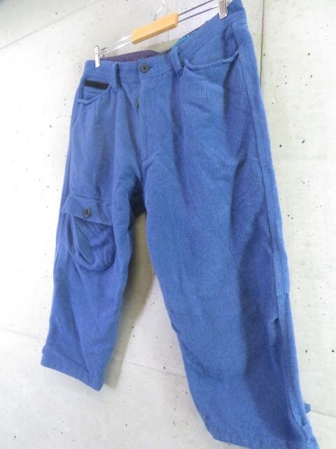 2111s20◆良品です◆88cm◆KATO' カトー Le Passe-temps Bleu ウール クロップドパンツ L/ジャケット/サイクリング/ロードバイク/シャツ_画像2