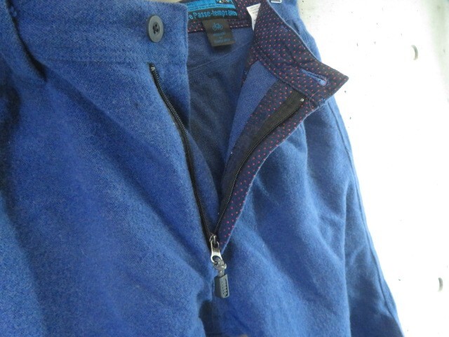 2111s20◆良品です◆88cm◆KATO' カトー Le Passe-temps Bleu ウール クロップドパンツ L/ジャケット/サイクリング/ロードバイク/シャツ_画像7