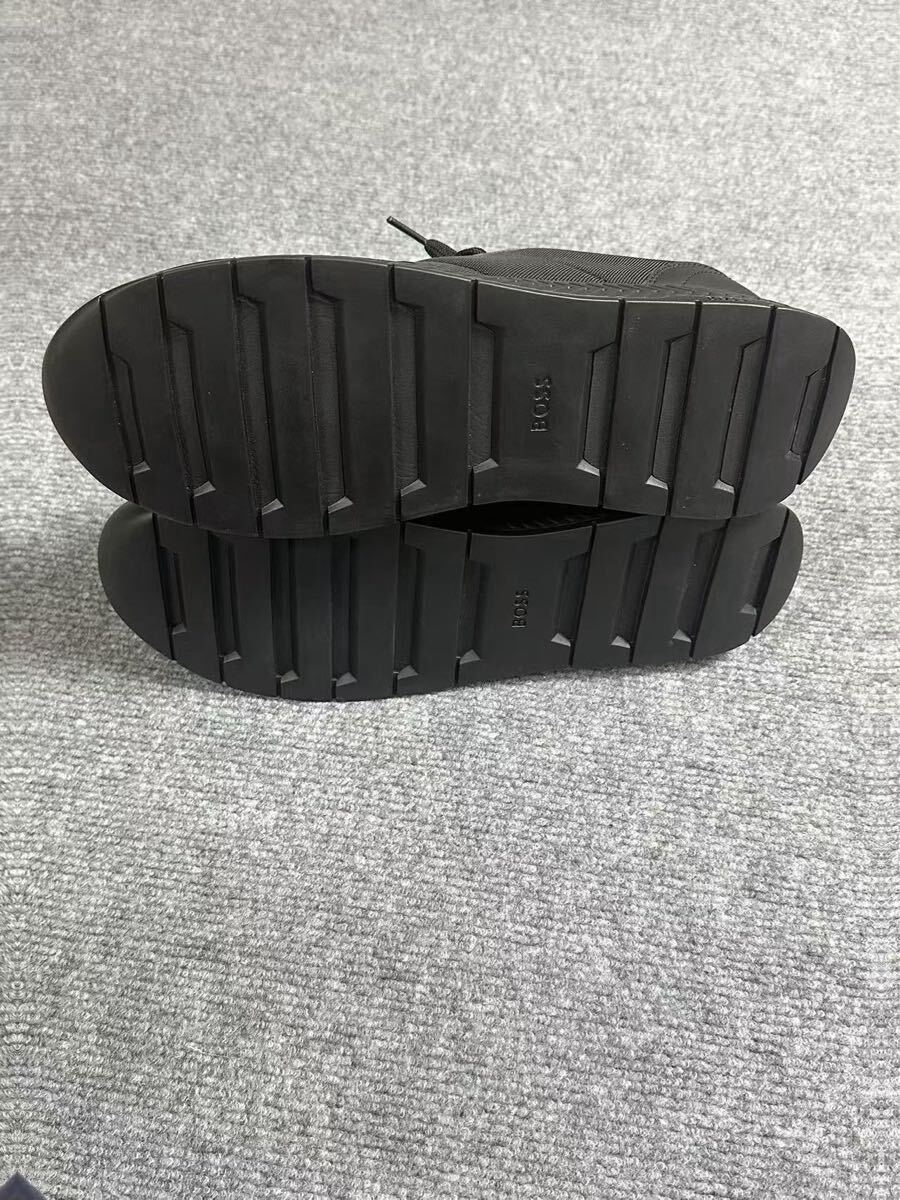 ■新品 未使用■HUGO BOSS ヒューゴボス★ TTNM EVO スニーカー リッジドアウトソール サイズ EU44 28.5cm 黒 本物_画像8