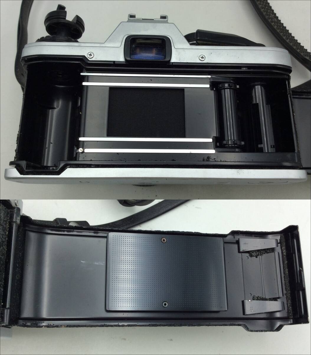 RR74★【動作/精度未確認】フィルムカメラ OLYMPUS オリンパス OM10 一眼レフ レンズ 1:1.8 f=50ｍｍ 現状品 ジャンク品_画像8