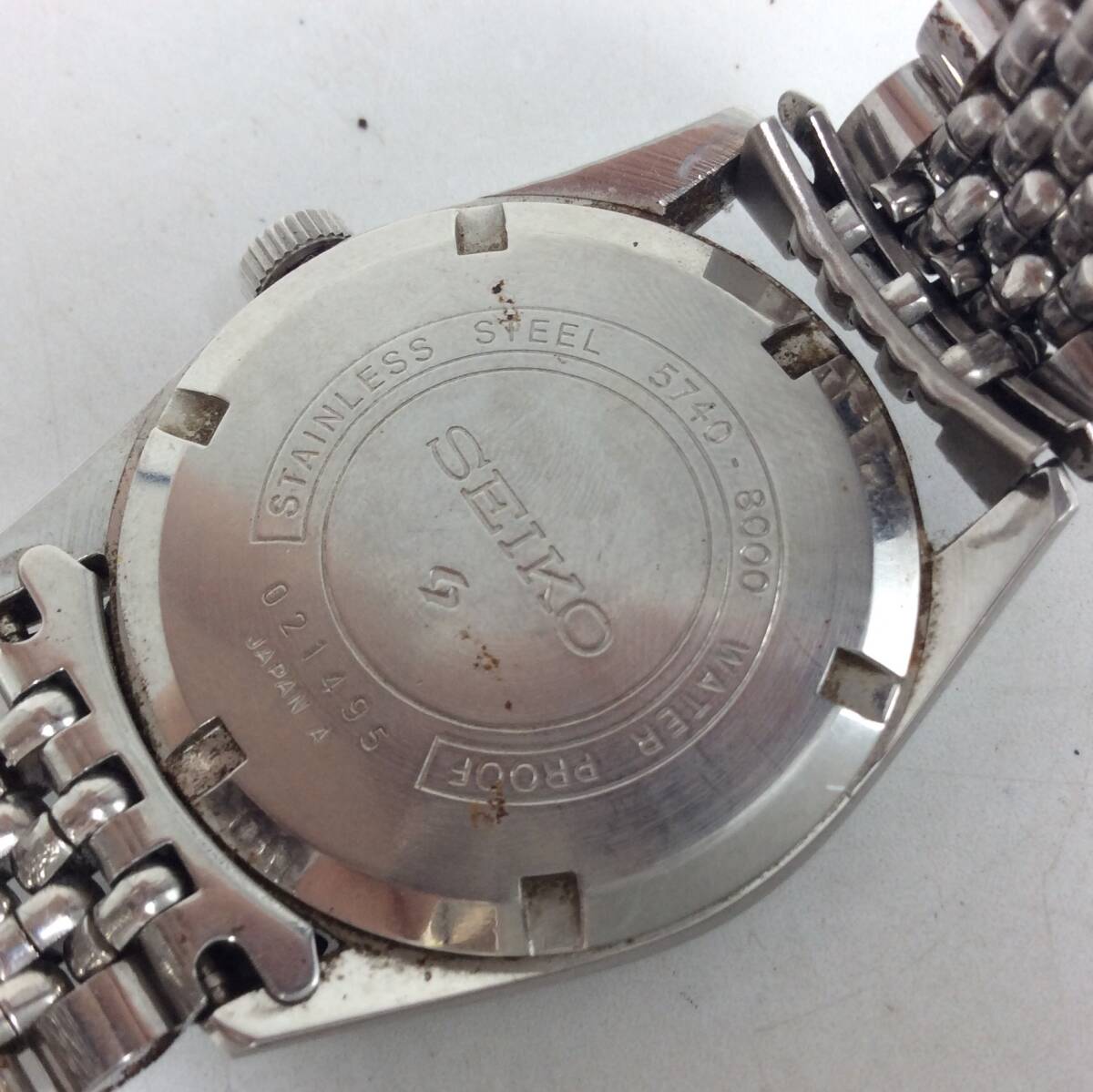 HH58★【手巻き/稼働】腕時計 SEIKO セイコー LORD MARVEL ロードマーベル 5740-8000 シルバー文字盤 3針 ラウンド 現状品_画像8