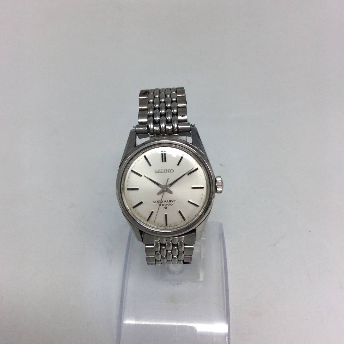 HH58★【手巻き/稼働】腕時計 SEIKO セイコー LORD MARVEL ロードマーベル 5740-8000 シルバー文字盤 3針 ラウンド 現状品_画像1