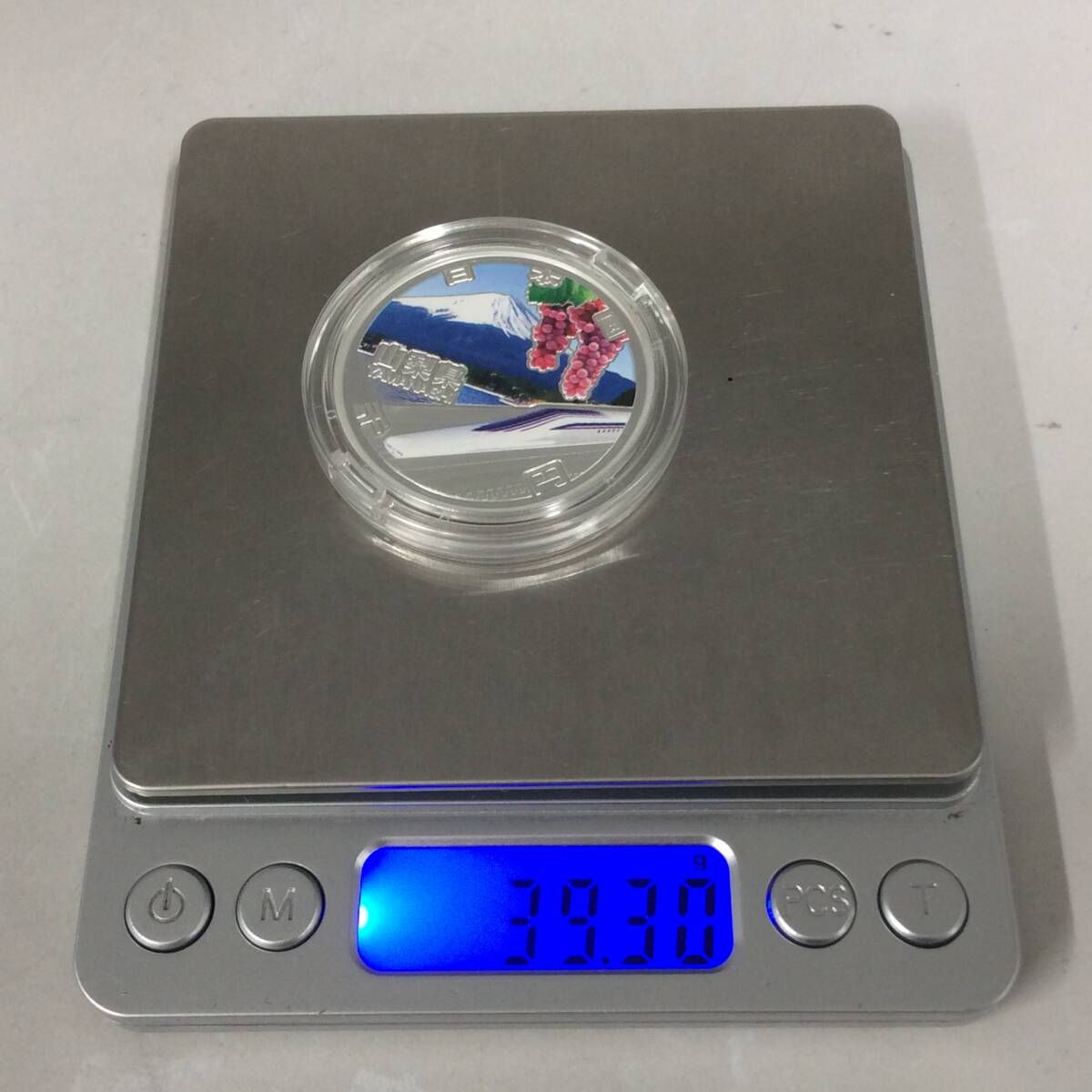 PP143★記念硬貨 地方自治法施行六十周年記念 山梨県 千円銀貨幣プルーフ貨幣セット 総重量約39.3g ケース付き コイン 現状品_画像6