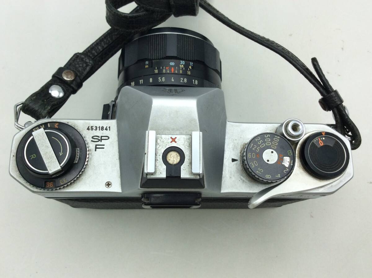 RR31★【動作/精度未確認】フィルムカメラ PENTAX ペンタックス SPOTMATIC スポットマチック SP F レンズキャップ付き 現状品 ジャンク品_画像5
