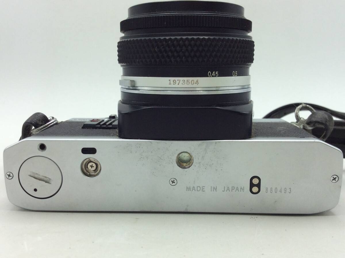 RR74★【動作/精度未確認】フィルムカメラ OLYMPUS オリンパス OM10 一眼レフ レンズ 1:1.8 f=50ｍｍ 現状品 ジャンク品_画像5