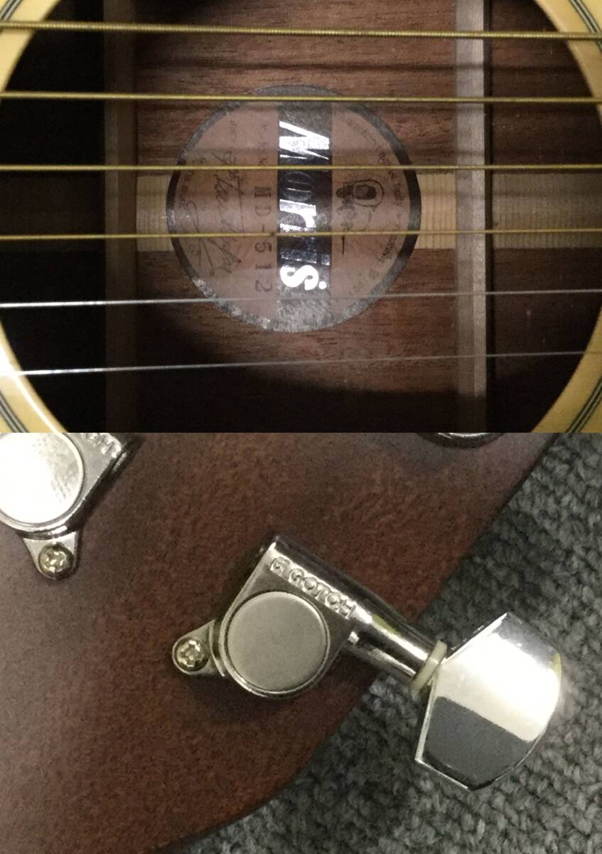 EE74*[ звук суп не проверка ]* столичный район самовывоз возможно Junk акустическая гитара MORRIS Morris MD-512 состояние / точность неизвестен текущее состояние товар мягкий чехол имеется 