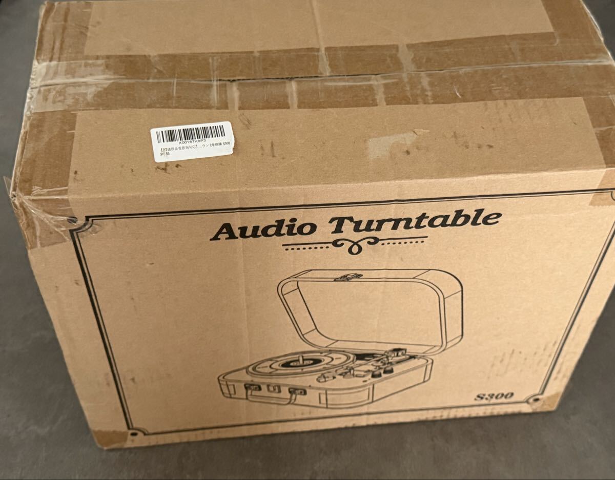 Voksun スーツケース型レコードプレーヤー S300 ブラウン_画像6