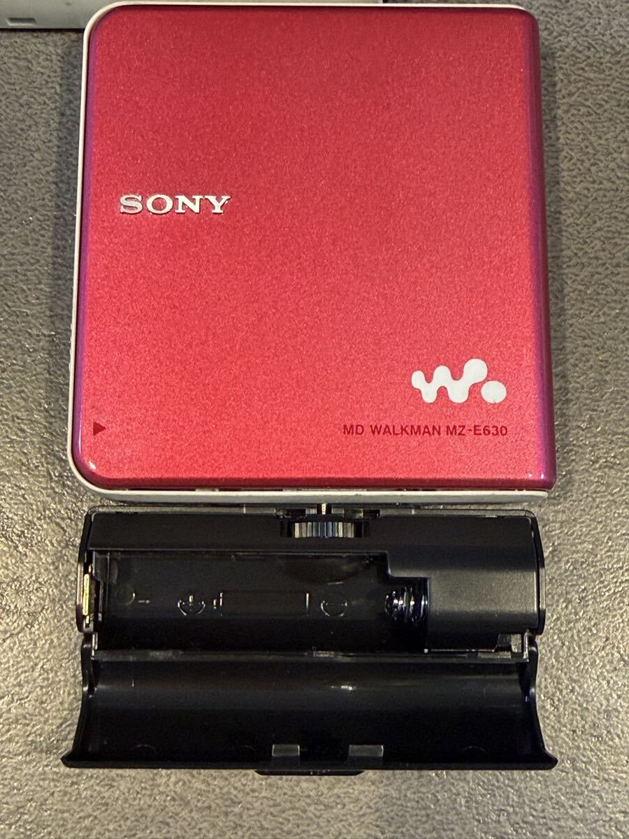 SONY MD WALKMAN MZ-E630 MDウォークマン 2点セット_画像2