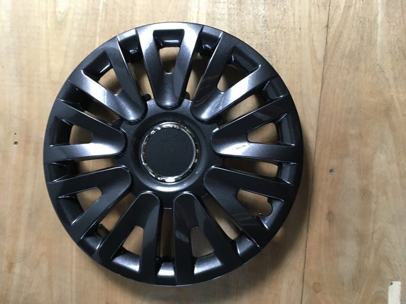 汎用品 (ダークガンメタ) 14インチ メッシュタイプ ホイールカバー 4枚 1ヶ月保証付 ホイールキャップ 即納 送料無料 沖縄不可 □_画像2