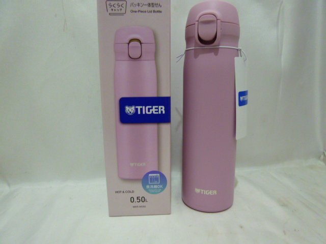 【未使用品】TIGER タイガー ステンレスボトル 真空断熱ボトル 0.5L MKR-W050 ローズピンク_画像1