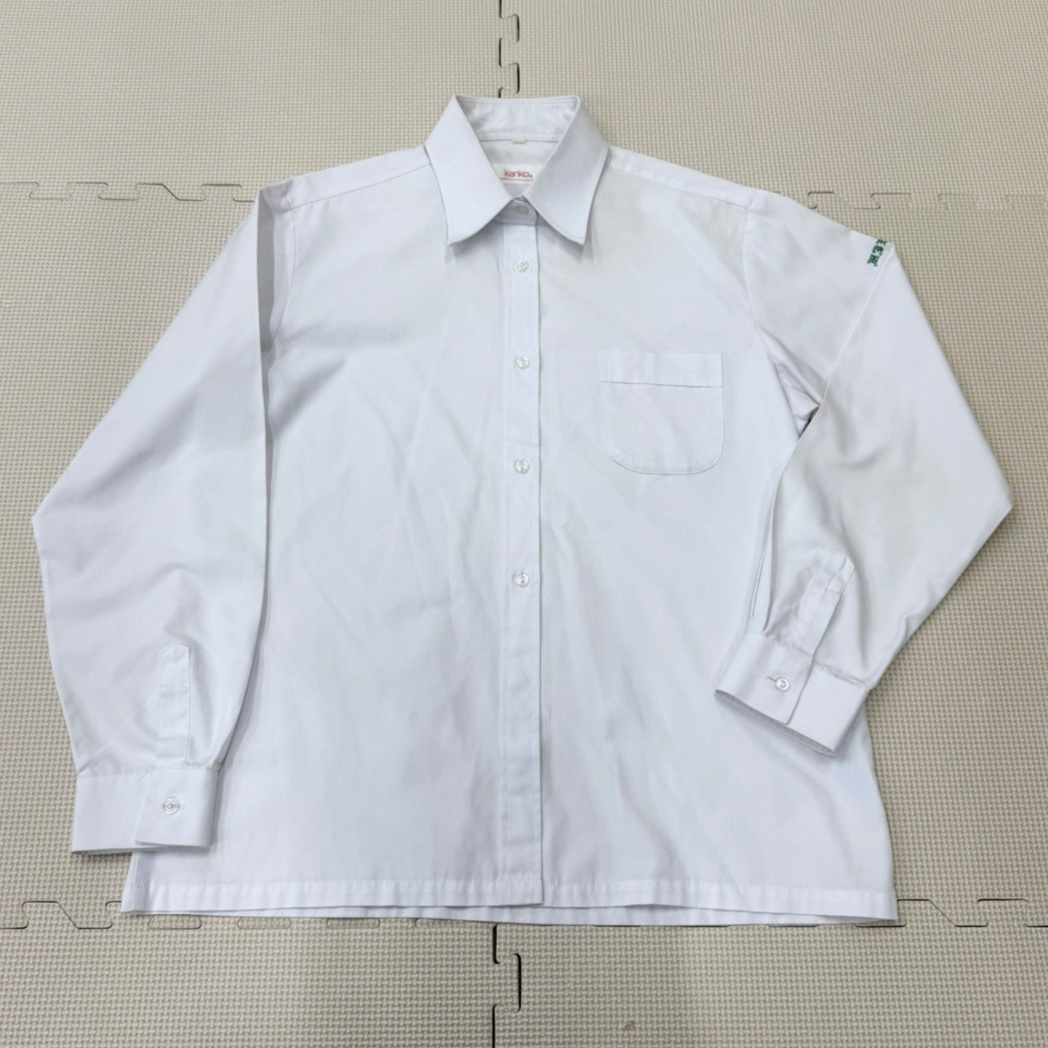 [A2128/A]愛知県 美和高校 旧制服 5点 /校章付/ブレザー:15-57/ベスト:15/ブラウス:LL程度/冬スカート:W69/ネクタイ/制服/学生服/女子学生_画像6