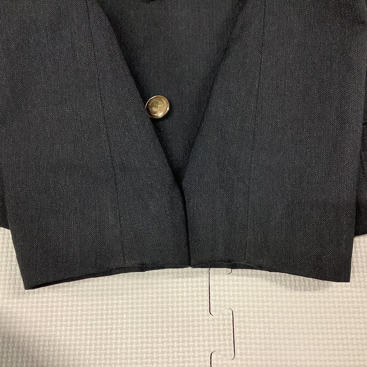 [I1820/Y]福島県 福島東稜高校 2点 /旧制服/大きい/指定品/ブレザー:13/冬スカート:W70~78程度/YUMA KOSHINO/チャコールグレー/チェック柄/_画像4