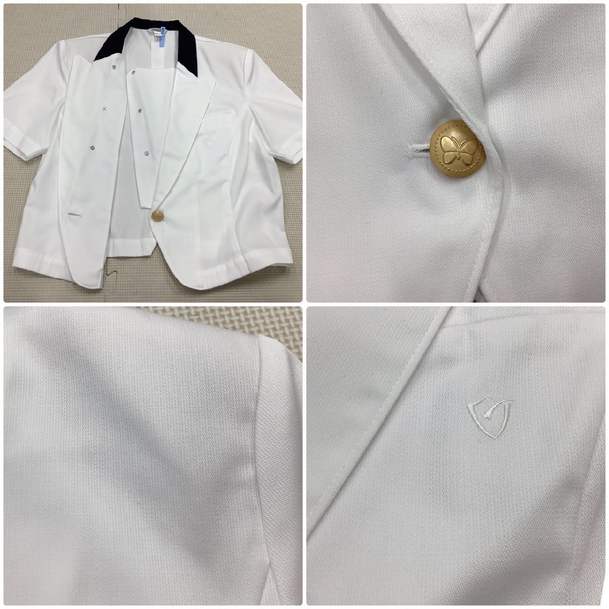 [I1824/T179/箱]福島県 白河旭高校 7点 /希少/ブレザー,ベスト,ブラウス:165A/スカート:W66丈56/リボン/HANAE MORI/冬夏/学生服/卒業生品_画像8