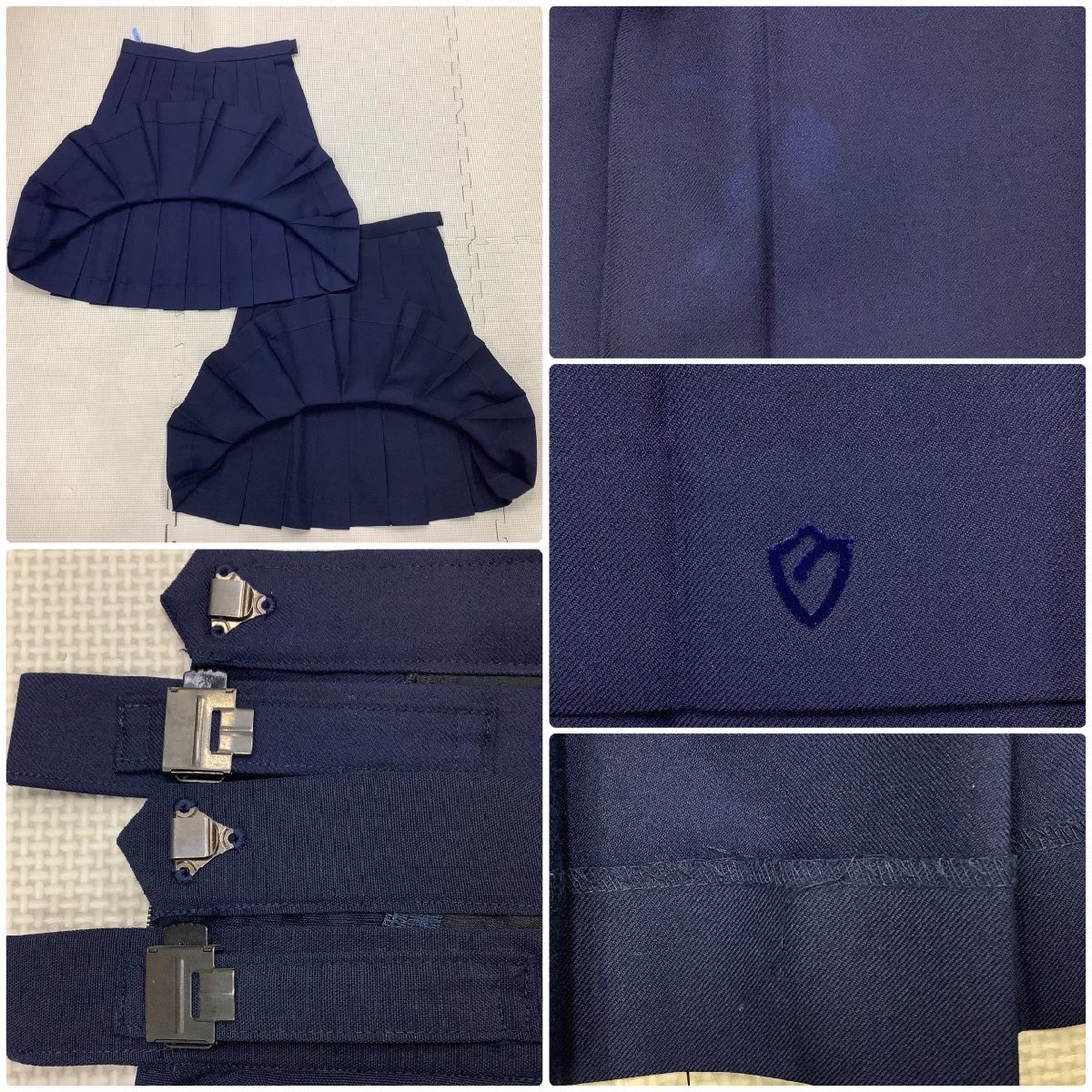 [I1824/T179/箱]福島県 白河旭高校 7点 /希少/ブレザー,ベスト,ブラウス:165A/スカート:W66丈56/リボン/HANAE MORI/冬夏/学生服/卒業生品_画像9
