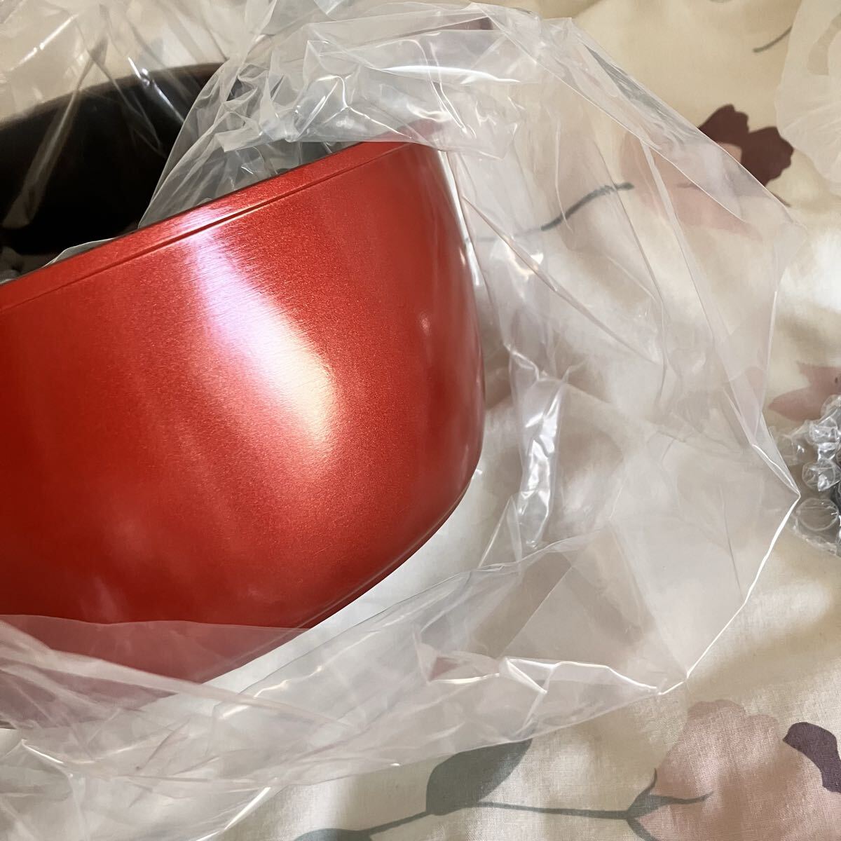 IRIS OHYAMA ダイヤモンドコートパン 炒め鍋セット 16cm 20cm IH対応 鍋蓋付き マルチハンドル キッチンシェフ アイリスオーヤマ 赤 レッド_画像9