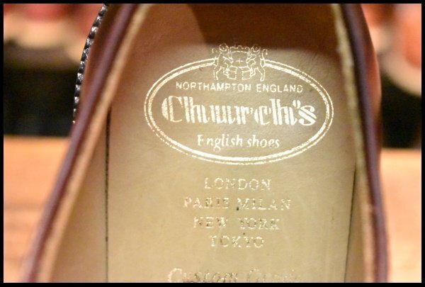 【6.5G 箱付 良品】Church's チャーチ SHANNON 103 バーガンディ シャノン 7313/65/オールデン 990 オックスフォード ブーツ HOPESMORE_画像8