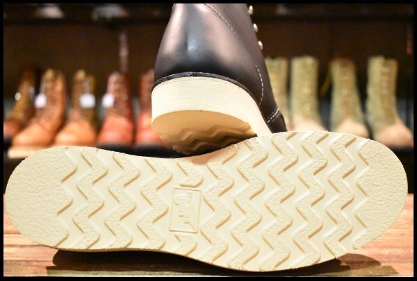 【9.5D 箱付 未使用 犬タグ復刻 18年】レッドウィング 8165 アイリッシュセッター 黒 ブラッククローム 編み上げ ブーツ redwing HOPESMORE_画像3