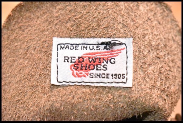 【9.5D 箱付 DEAD 羽タグ】レッドウィング 8161 ガラスレザー コレクテッドグレイン ブラウン 茶 編み上げ ブーツ redwing HOPESMORE_画像8