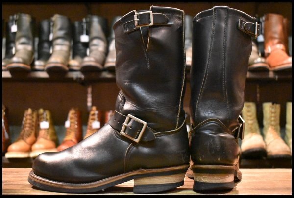 [7D хорошая вещь PT99 вышивка ] Red Wing 2268 инженер чёрный черный хром steel tu тянуть on ботинки redwing HOPESMORE