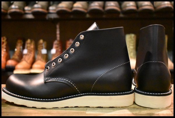 【9.5D 未使用 25年】レッドウィング 8165 アイリッシュセッター 黒 ブラッククローム プレーントゥ 編み上げ ブーツ redwing HOPESMORE_画像4