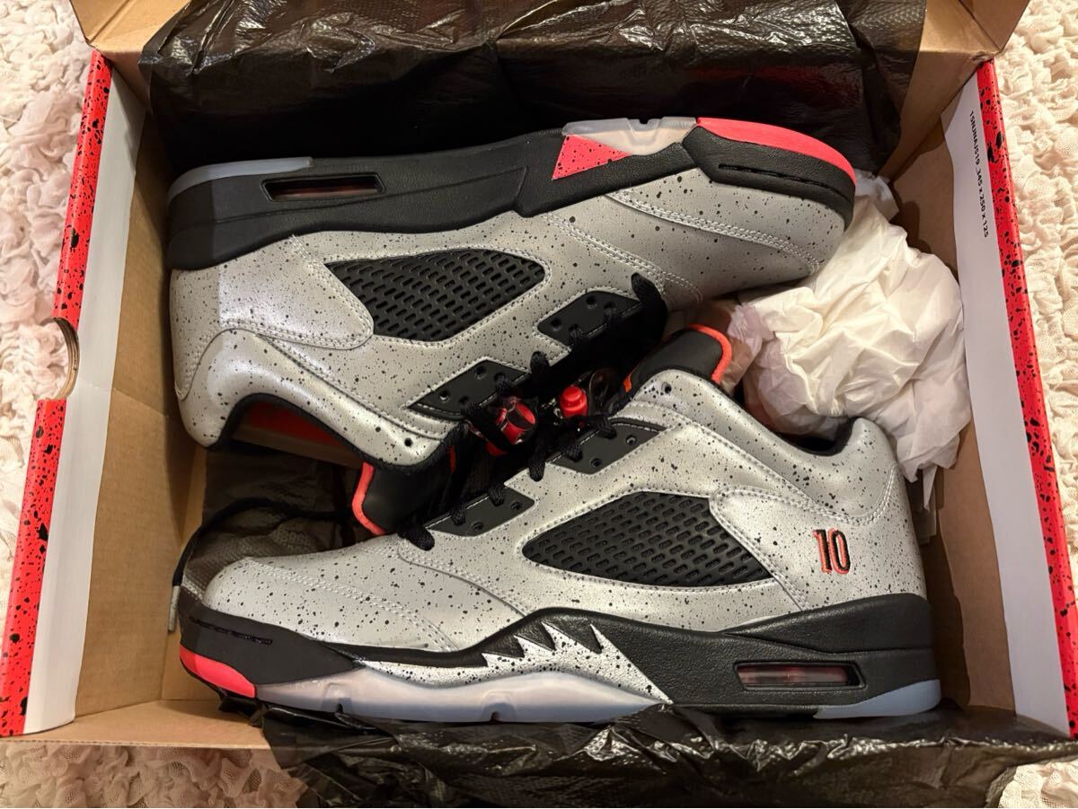 [1 иен старт ]NIKE AIR JORDAN 5 RETRO LOW NEYMAR 28.5cm US10.5 Nike Jordan новый товар не использовался чёрный бирка pre цена резкое повышение 