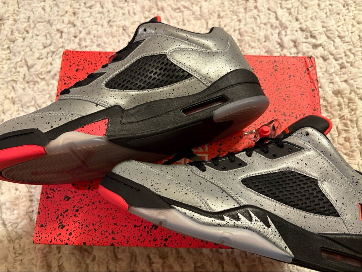 [1 иен старт ]NIKE AIR JORDAN 5 RETRO LOW NEYMAR 28.5cm US10.5 Nike Jordan новый товар не использовался чёрный бирка pre цена резкое повышение 