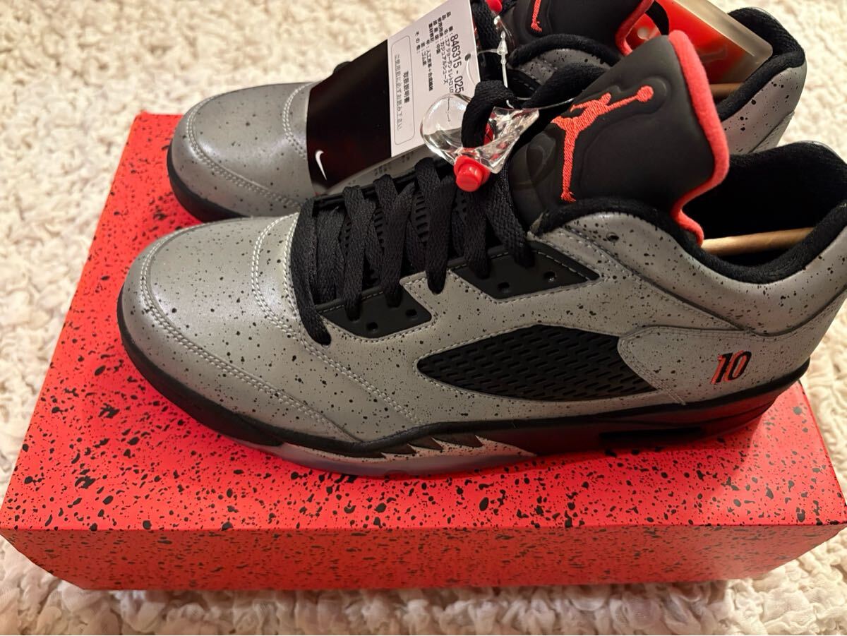 [1 иен старт ]NIKE AIR JORDAN 5 RETRO LOW NEYMAR 28.5cm US10.5 Nike Jordan новый товар не использовался чёрный бирка pre цена резкое повышение 