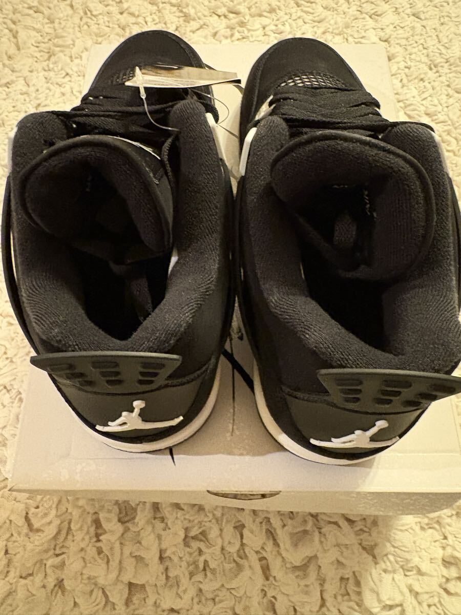 [1 иен старт ]Nike Air Jordan 4 Retro White Thunder 28.5cm US10.5 Nike Jordan воздушный Jordan 4 новый товар не использовался pre цена резкое повышение 