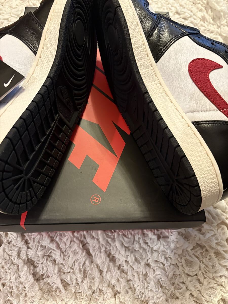 [1 иен старт ]Nike Air Jordan 1 Retro High Black/White/Sail/Gym Red 29cm US11 Nike воздушный Jordan 1 новый товар не использовался чёрный бирка редкость 