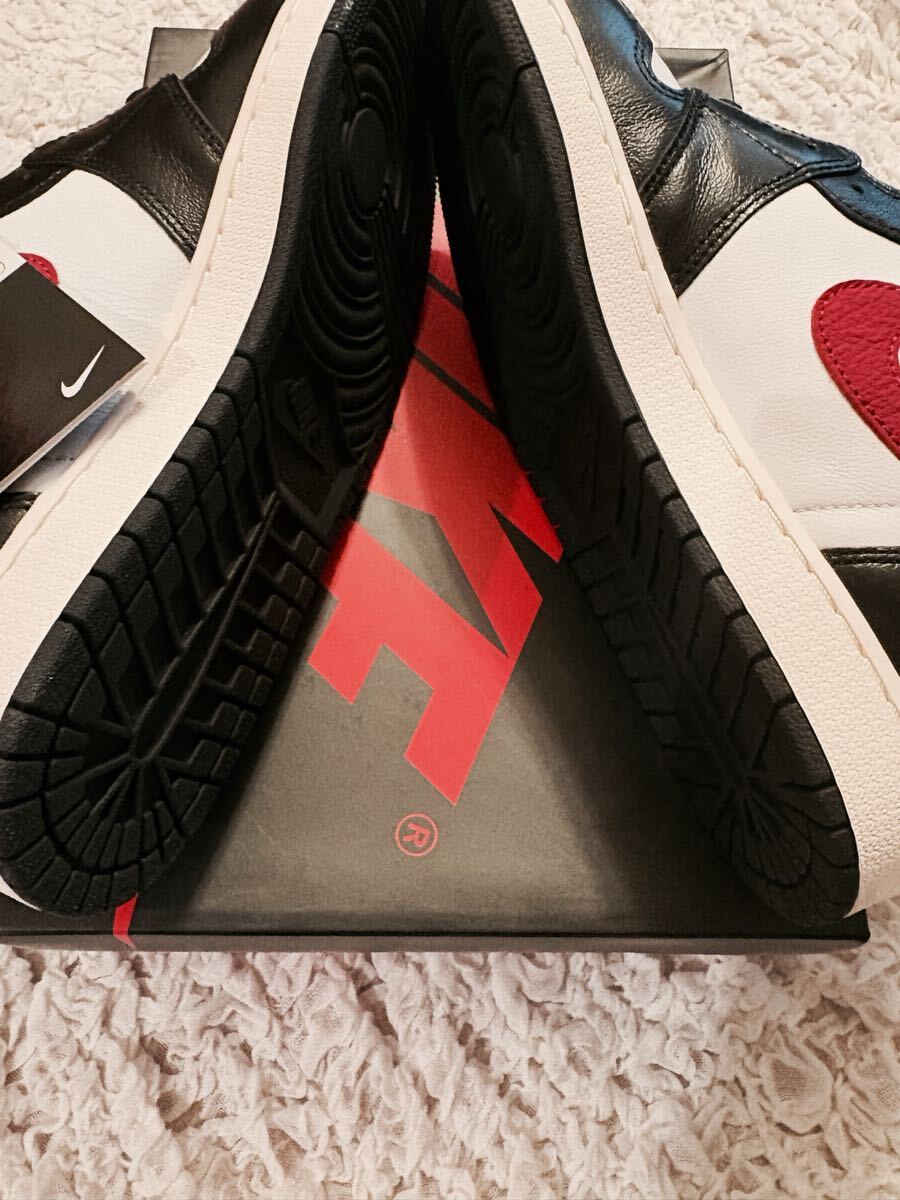 [1 иен старт ]Nike Air Jordan 1 Retro High Black/White/Sail/Gym Red 29cm US11 Nike воздушный Jordan 1 новый товар не использовался чёрный бирка редкость 