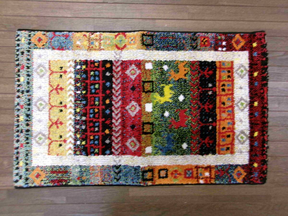玄関マット　ラグ　マット　50×80cm 　キャベ柄　北欧　ウィルトン織り　土足OK　耐久性バツグン　トルコ製　沖縄、諸島部は不可　_画像9