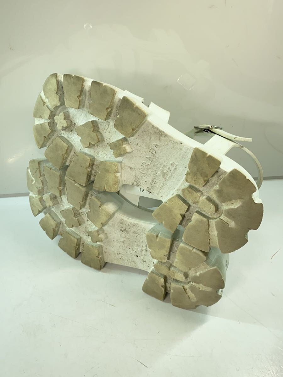 PRADA* монолит пена Raver сандалии /UK7/WHT