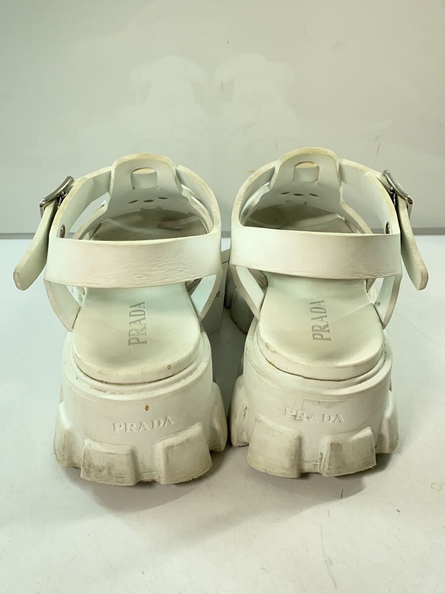 PRADA* монолит пена Raver сандалии /UK7/WHT