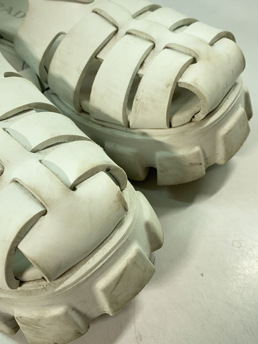 PRADA* монолит пена Raver сандалии /UK7/WHT