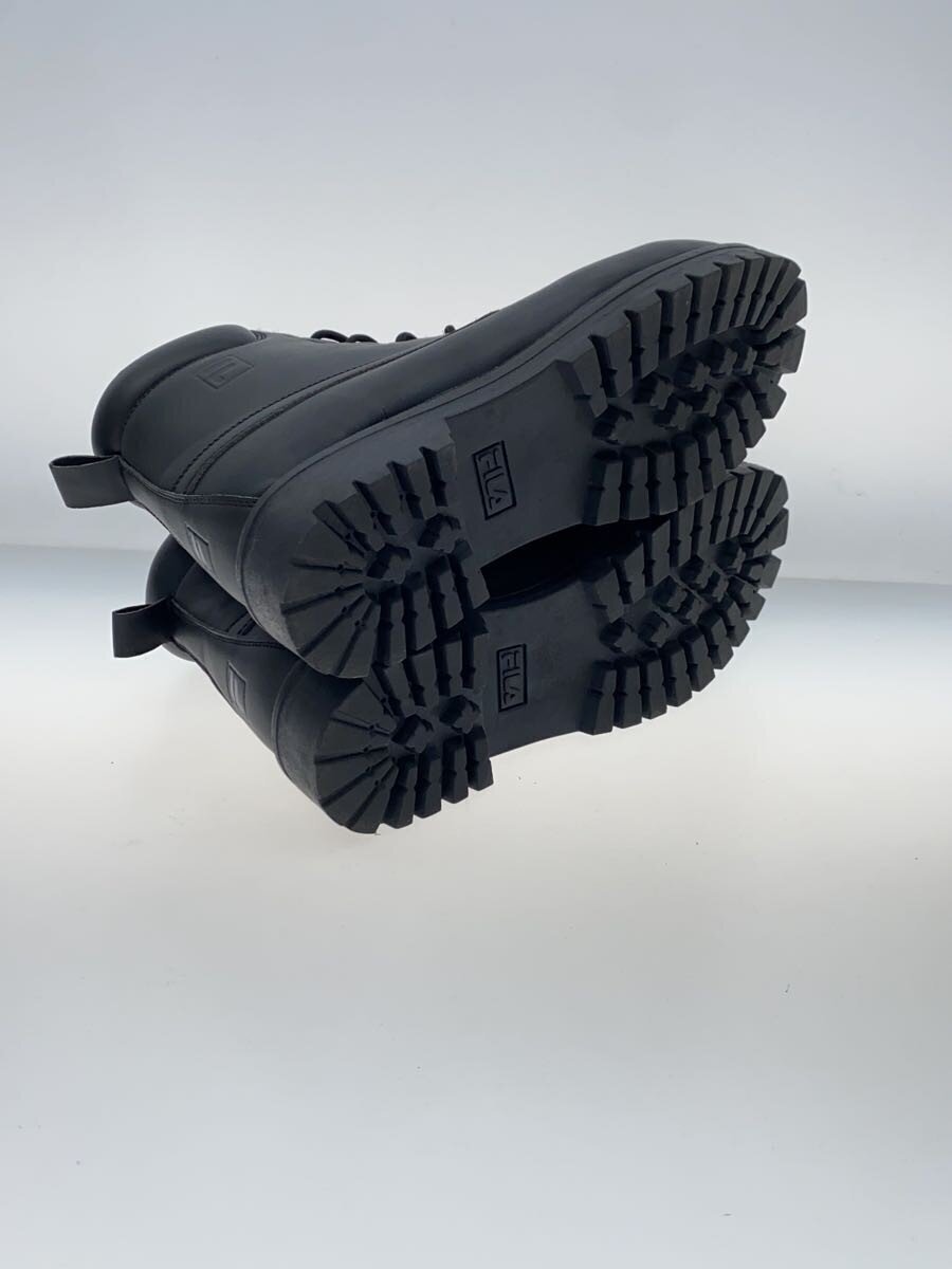 FILA◆ブーツ/27.5cm/BLK/レザー/1SH40061-001_画像4