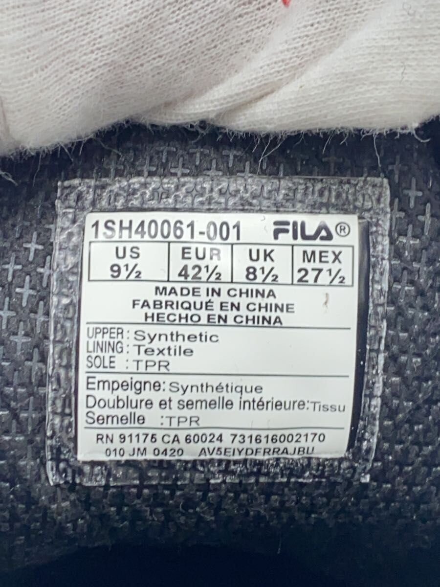 FILA◆ブーツ/27.5cm/BLK/レザー/1SH40061-001_画像5