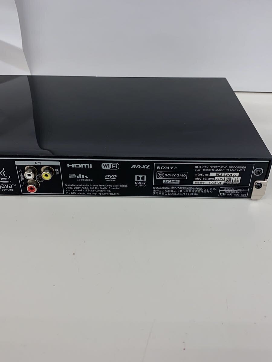 SONY◆ブルーレイレコーダー BDZ-ZW2500_画像3