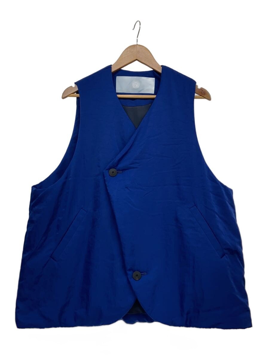 Dulcamara◆ナイロンベスト/0/ナイロン/ヴィンテージNYラウンドカットパデッドベスト_画像1