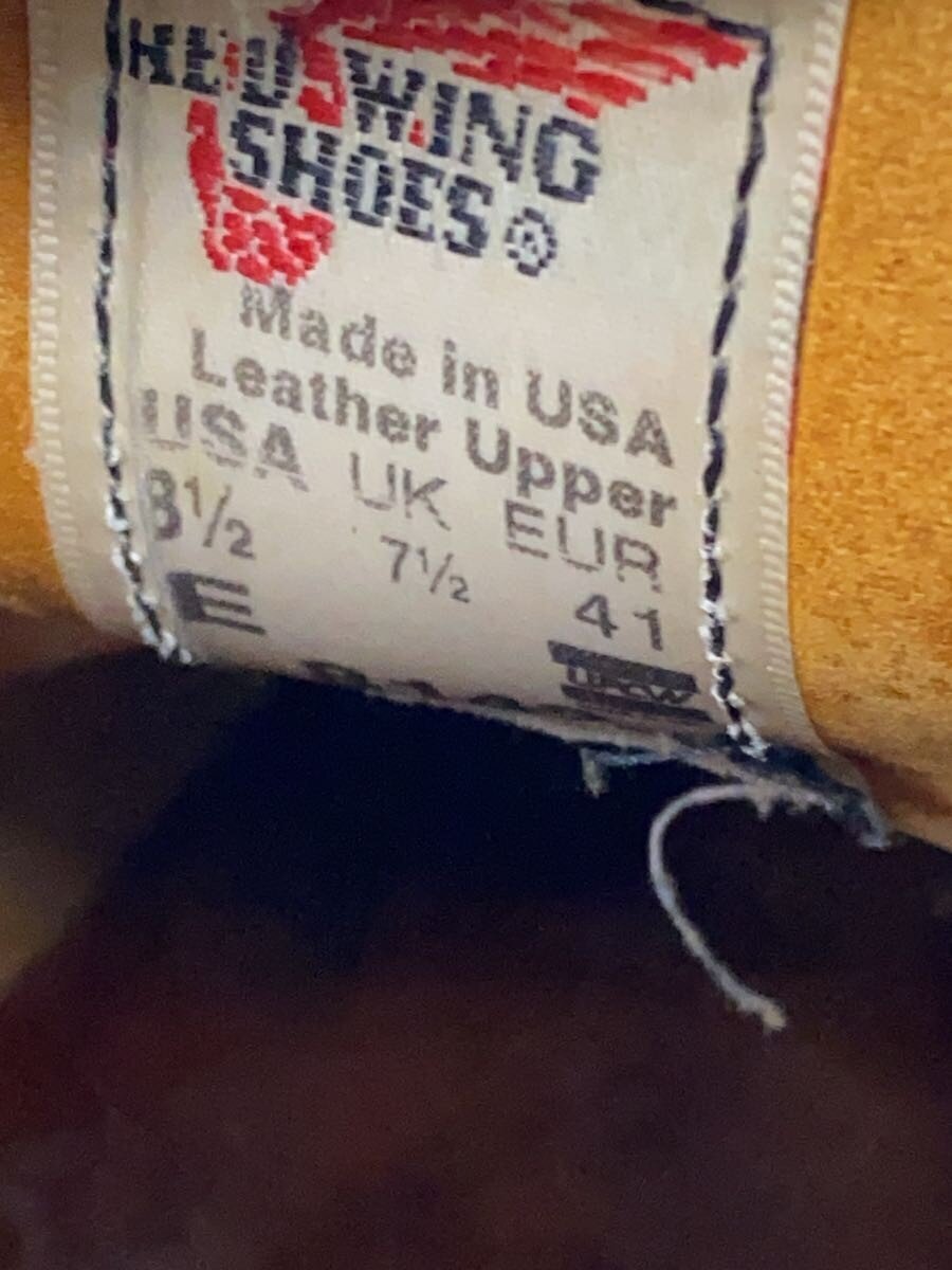 RED WING* со вставкой из резинки / платье обувь /UK7.5/BLK/8142