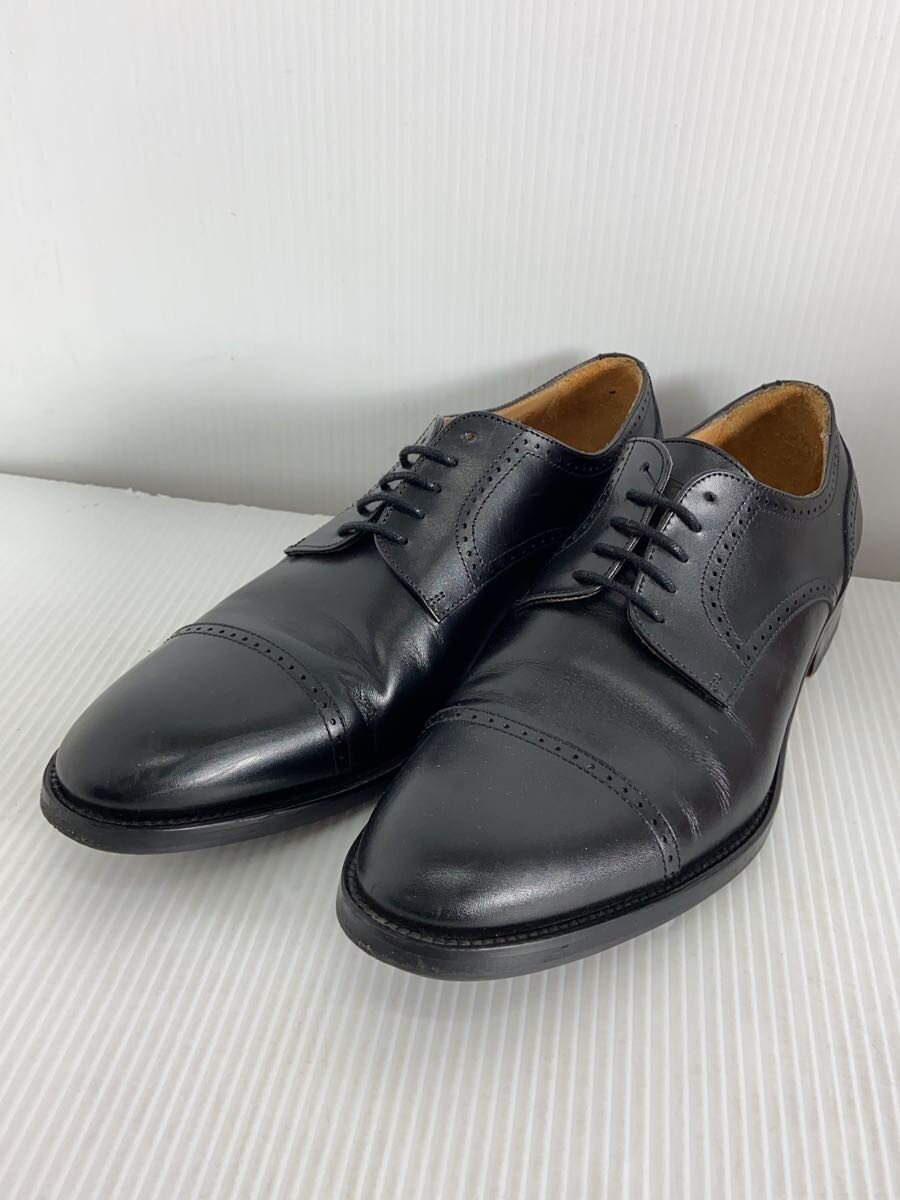 HILTON◆デッキシューズ/40/ブラック/レザー/25867_画像2