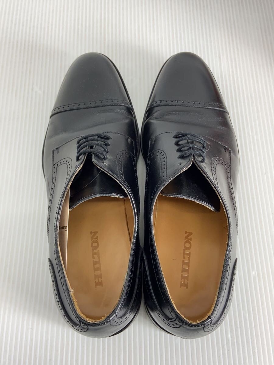 HILTON◆デッキシューズ/40/ブラック/レザー/25867_画像3