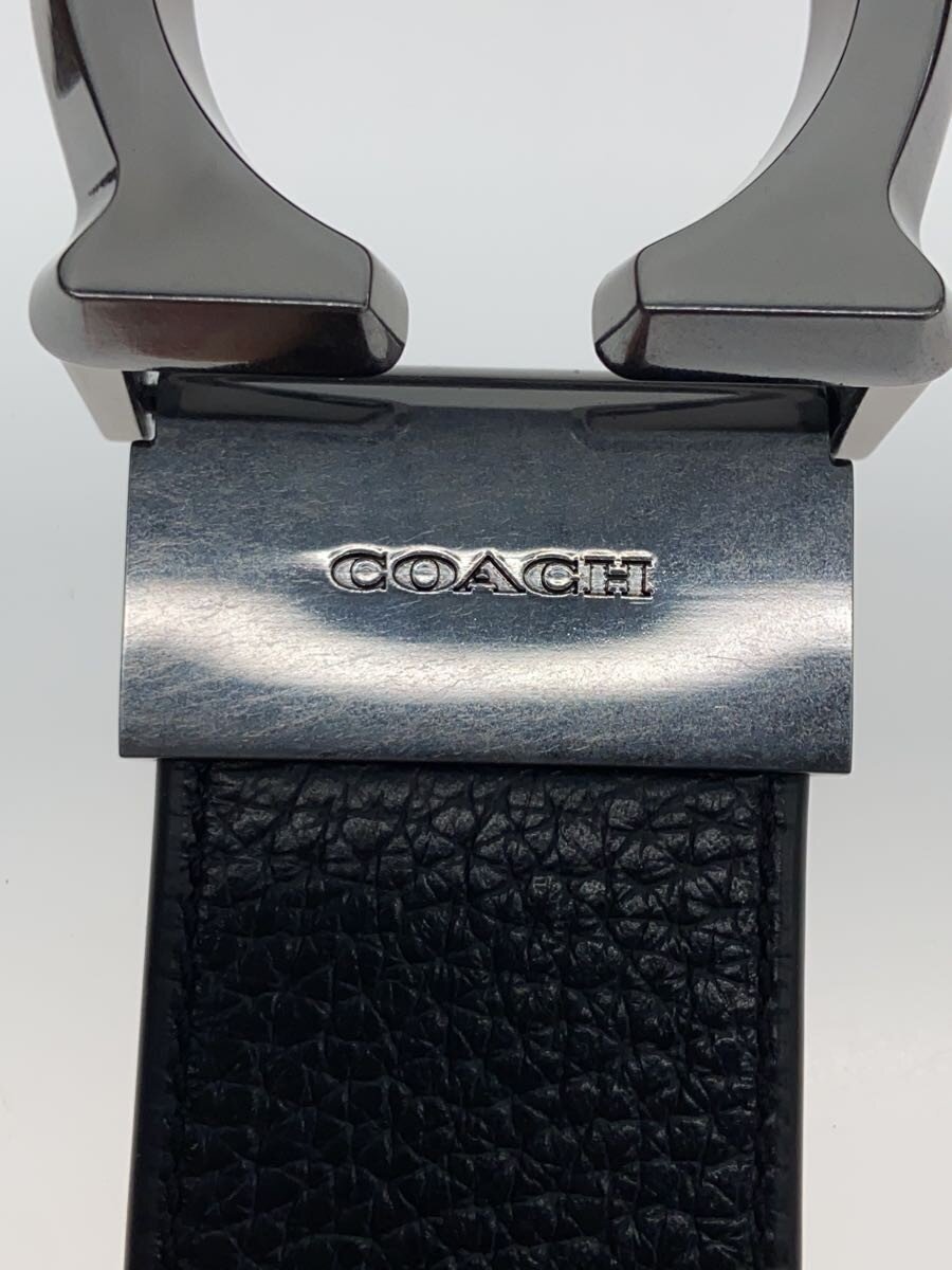 COACH◆ベルト/レザー/BLK/メンズ_画像3